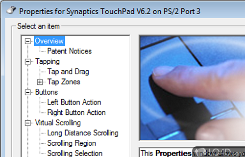 synaptics pointing device driver