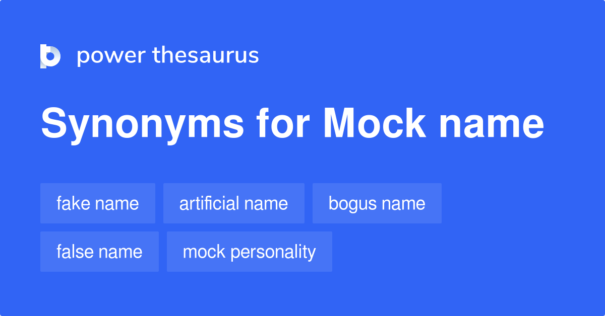 synonym for mocking