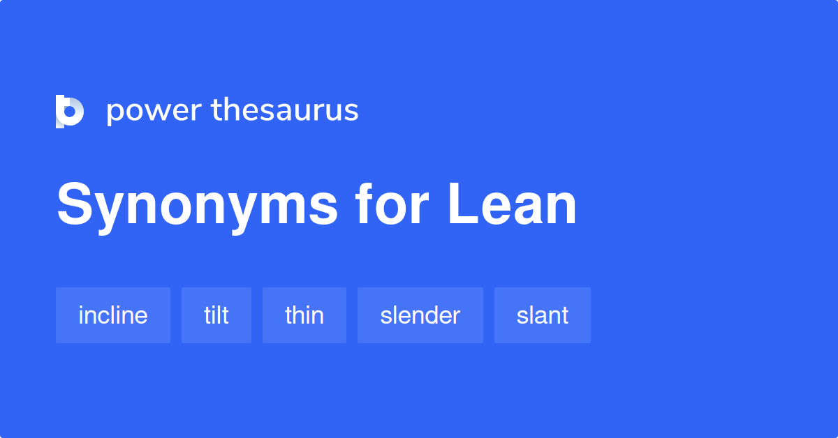 synonym lean