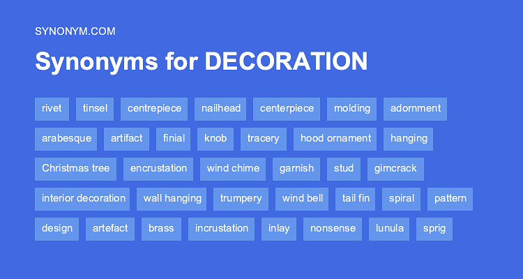 synonyms for decorating