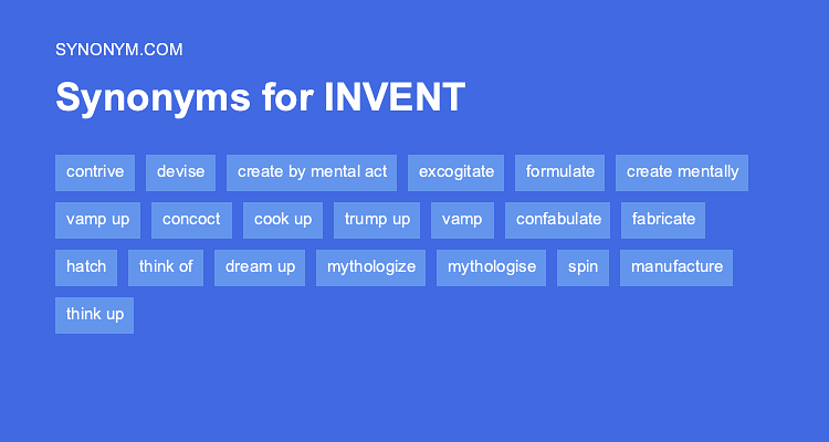 synonyms for inventing