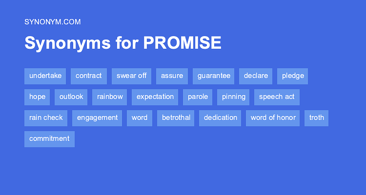 synonyms for promise