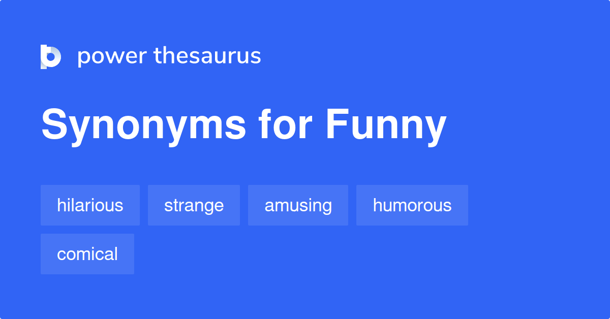 synonyms of funny in english