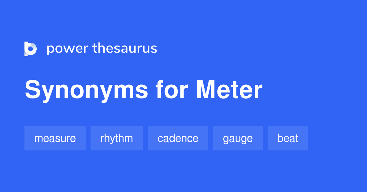 synonyms of meter