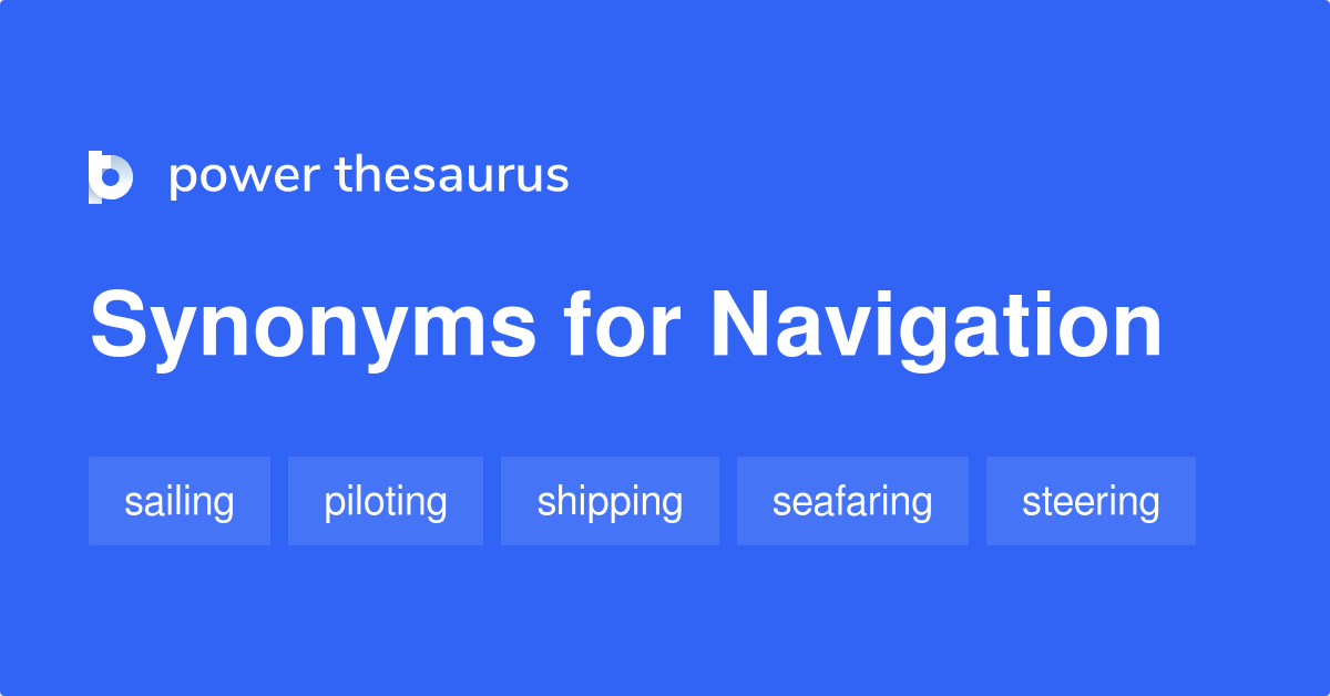 synonyms of navigation