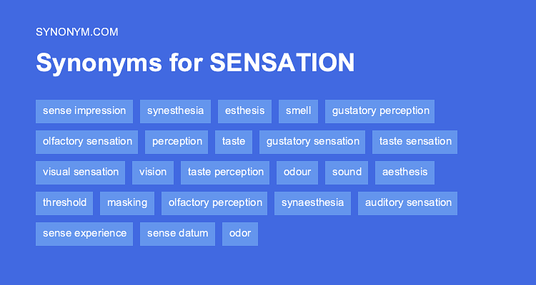 synonyms of sensation