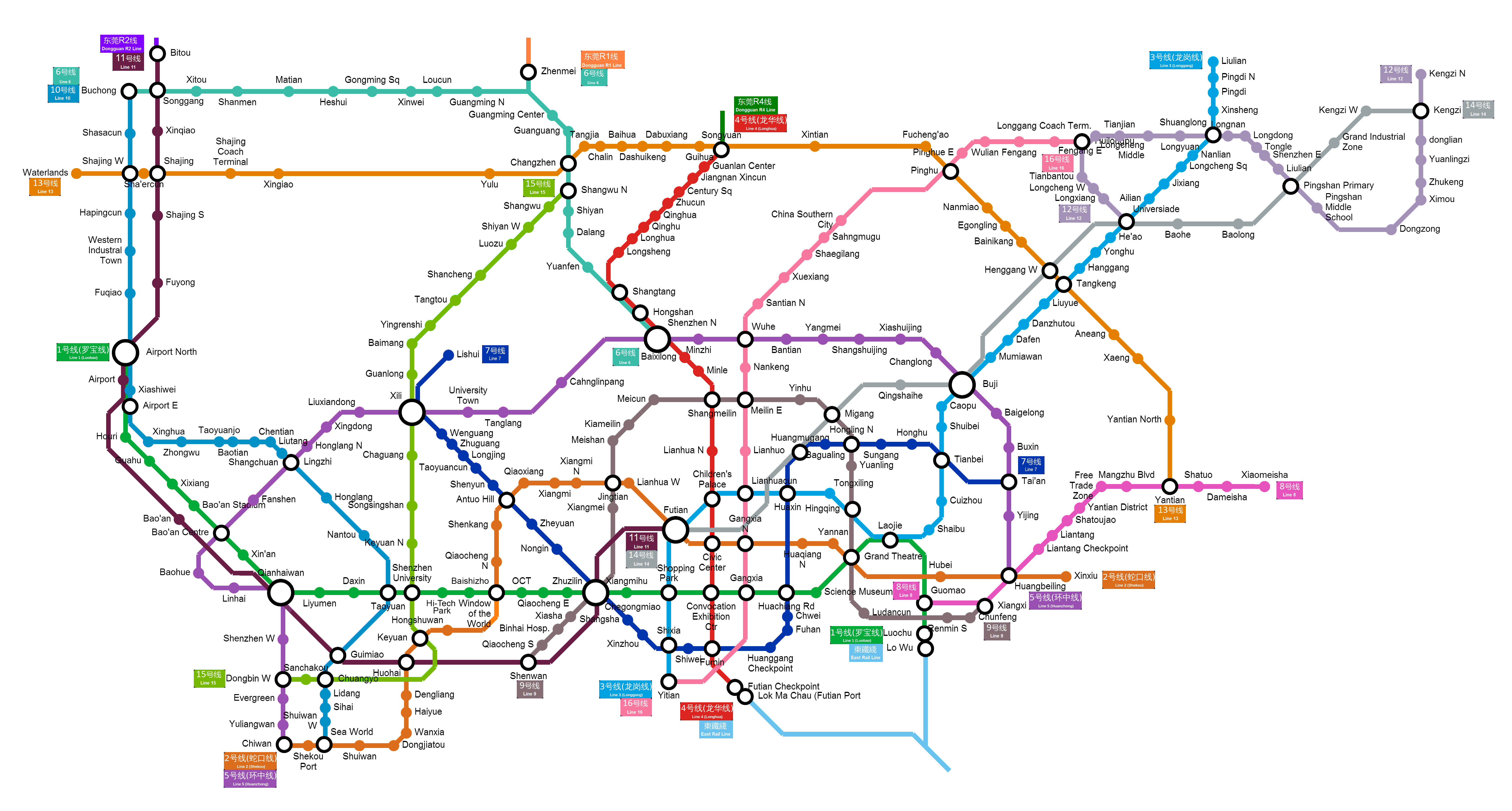 sz metro map