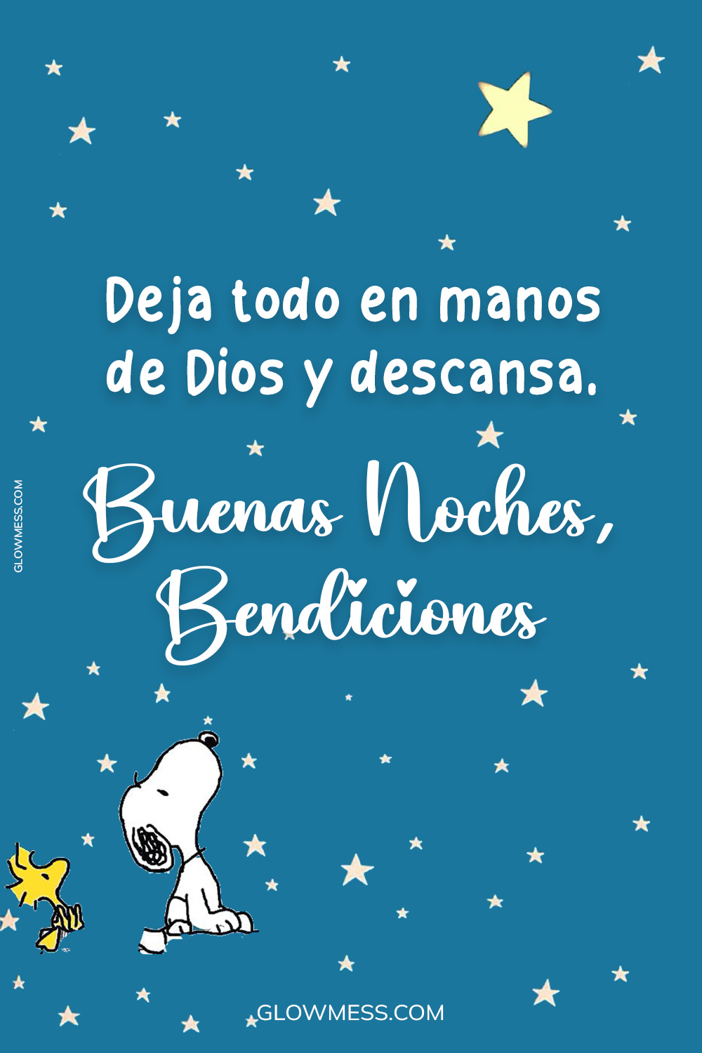 tarjeta de buenas noches y bendiciones