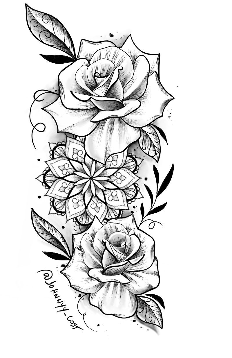 tatto flores