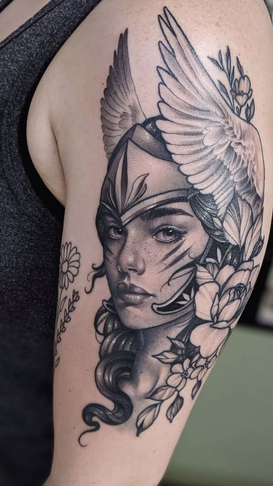 tatuajes de diosas griegas para mujer