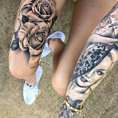 tatuajes en glúteos y piernas