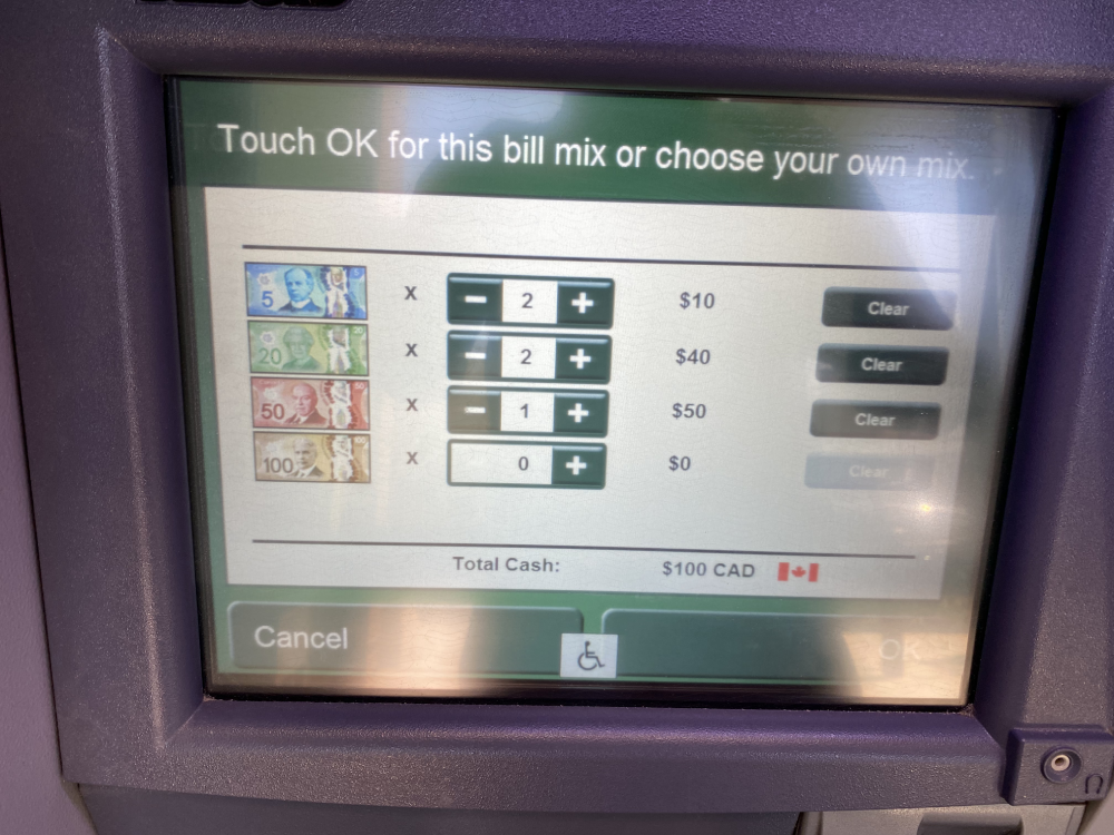 td bank atm cash deposit limit