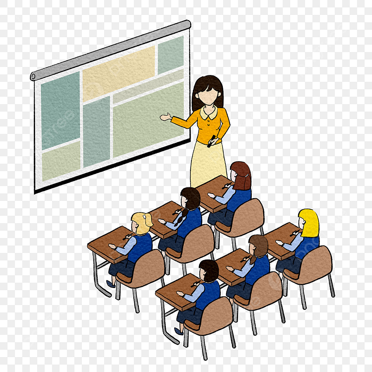 teacher teaching clipart