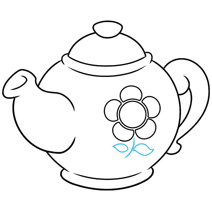 teapot drawing