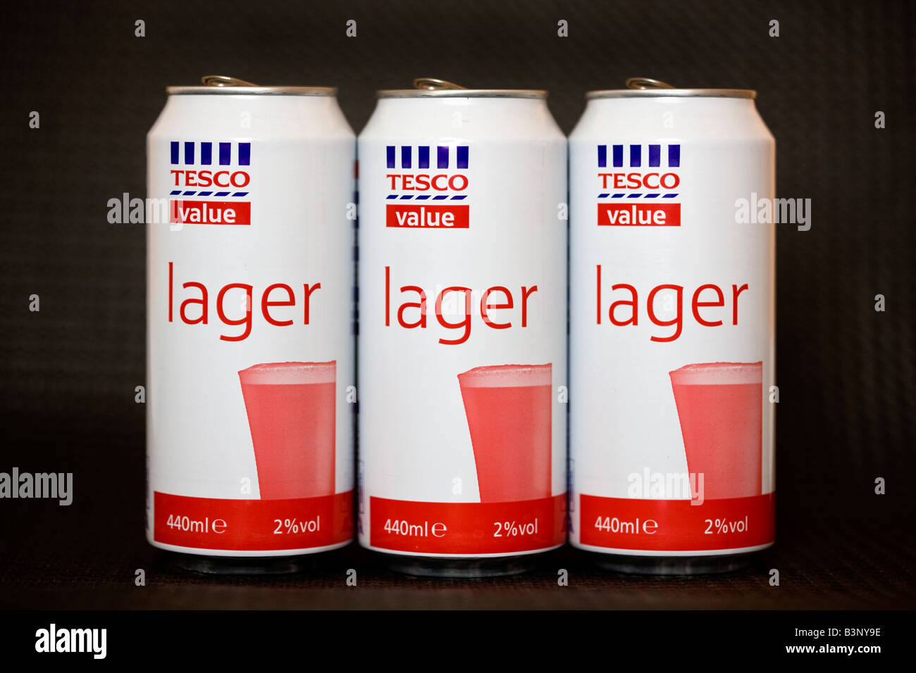 tesco canned lager