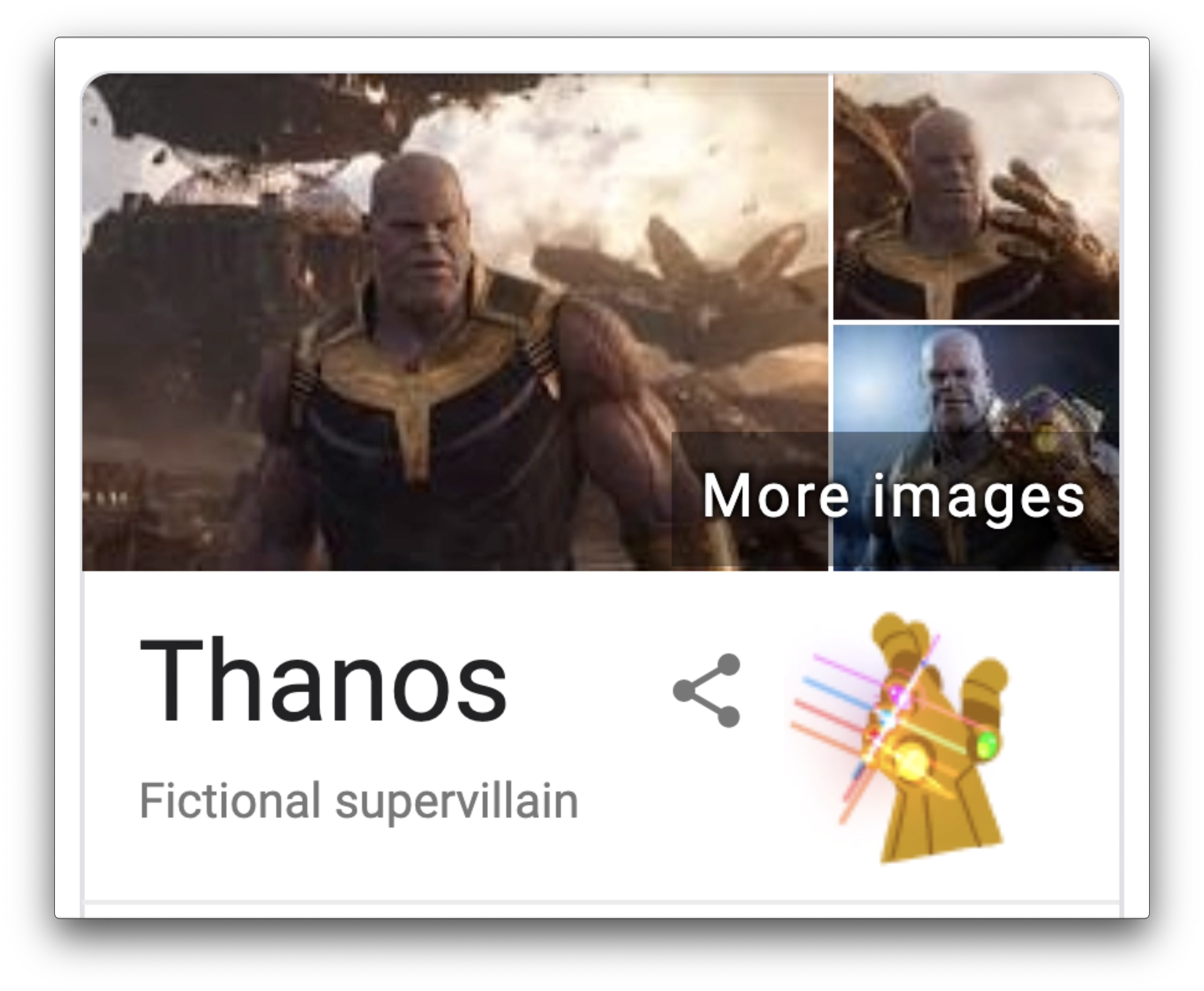 thanos snap google trick