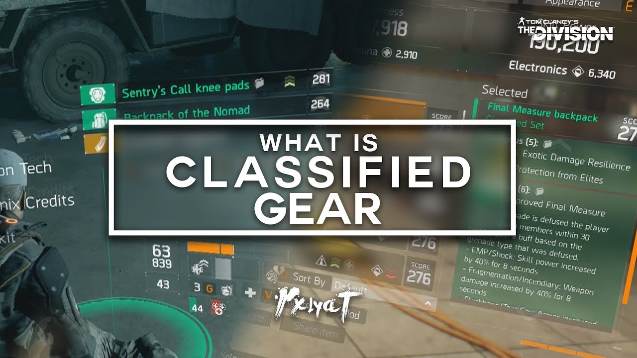 the division how to get classified gear