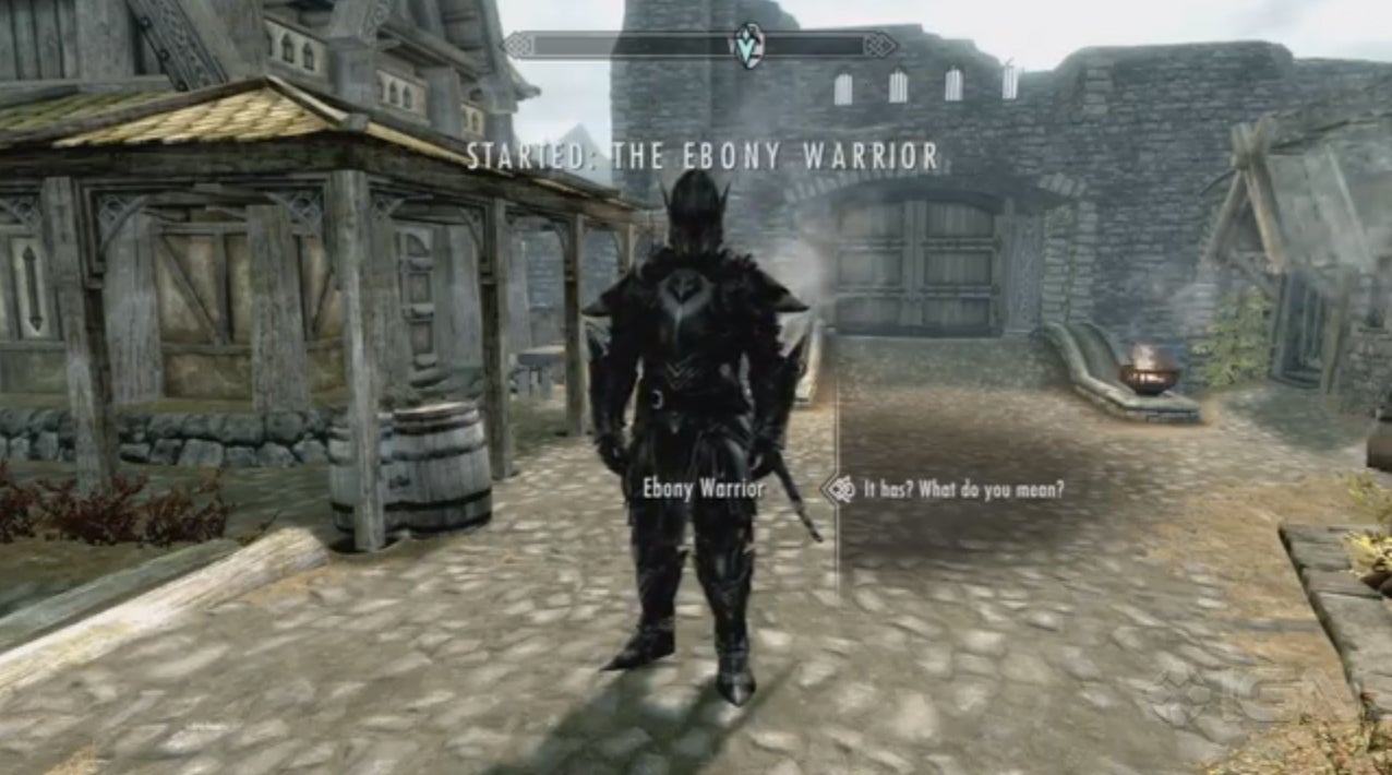 the ebony warrior skyrim