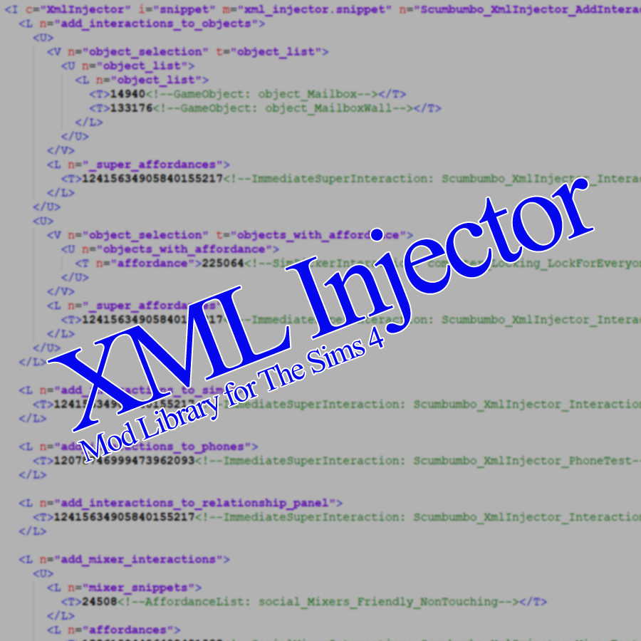 the sims 4 xml injector