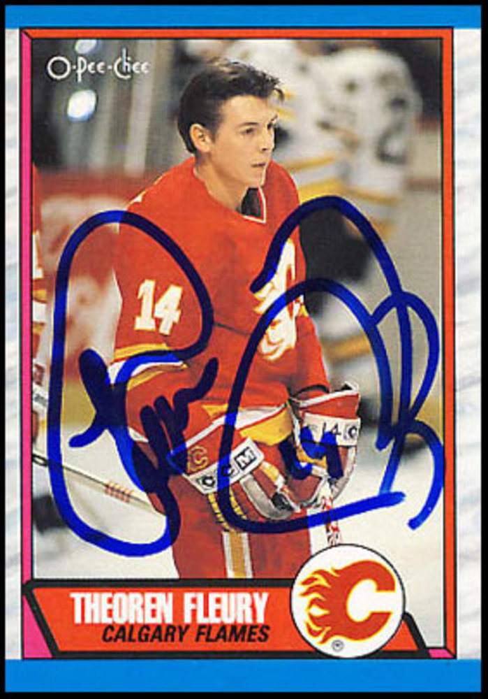 theo fleury rookie card