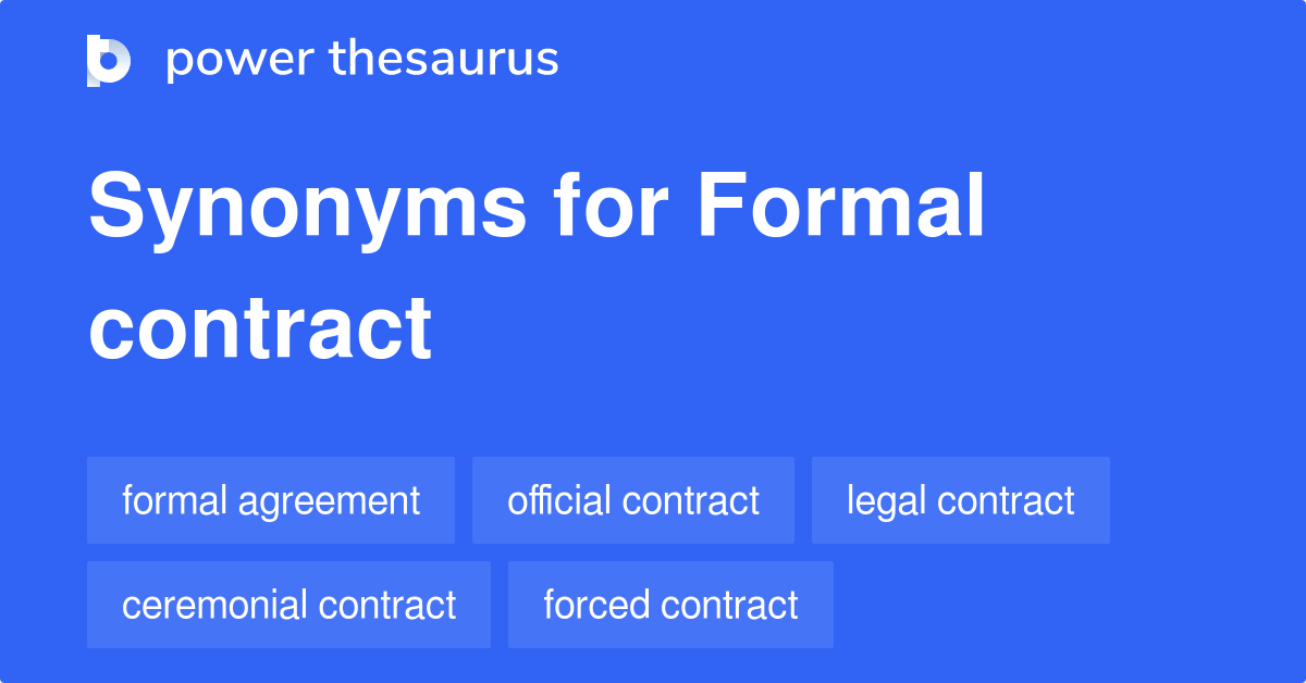 thesaurus agreement