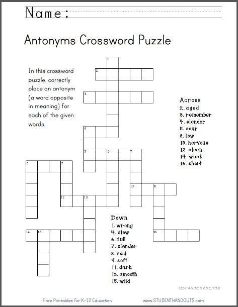 thesaurus name crossword