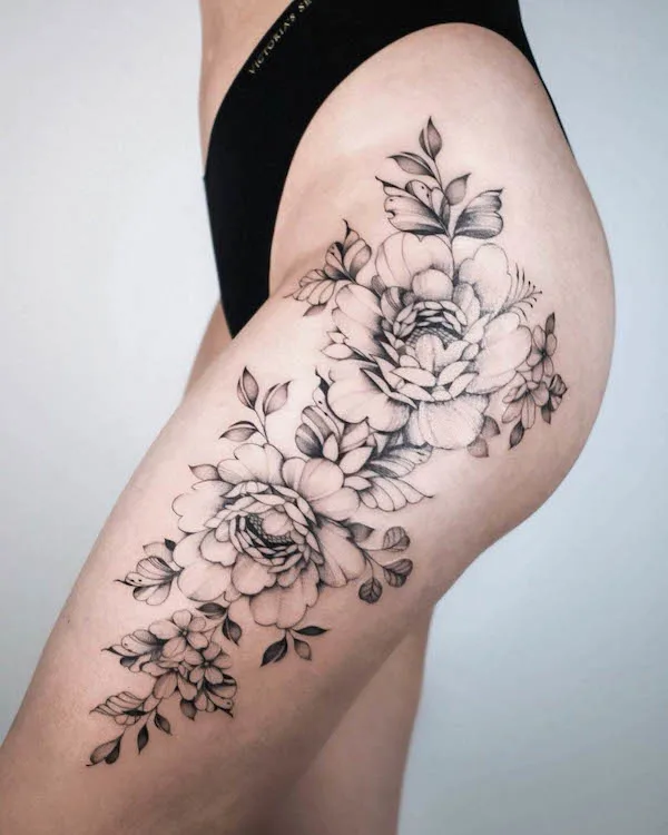 thigh tattoo ideas for females