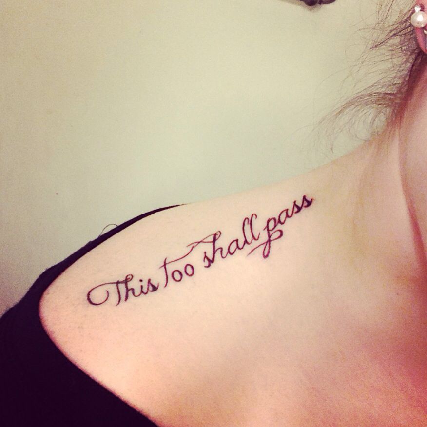 this shall too pass tattoo