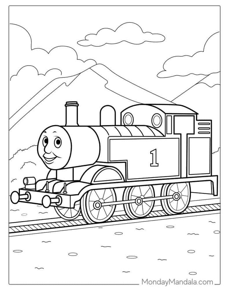 thomas and friends pictures to color