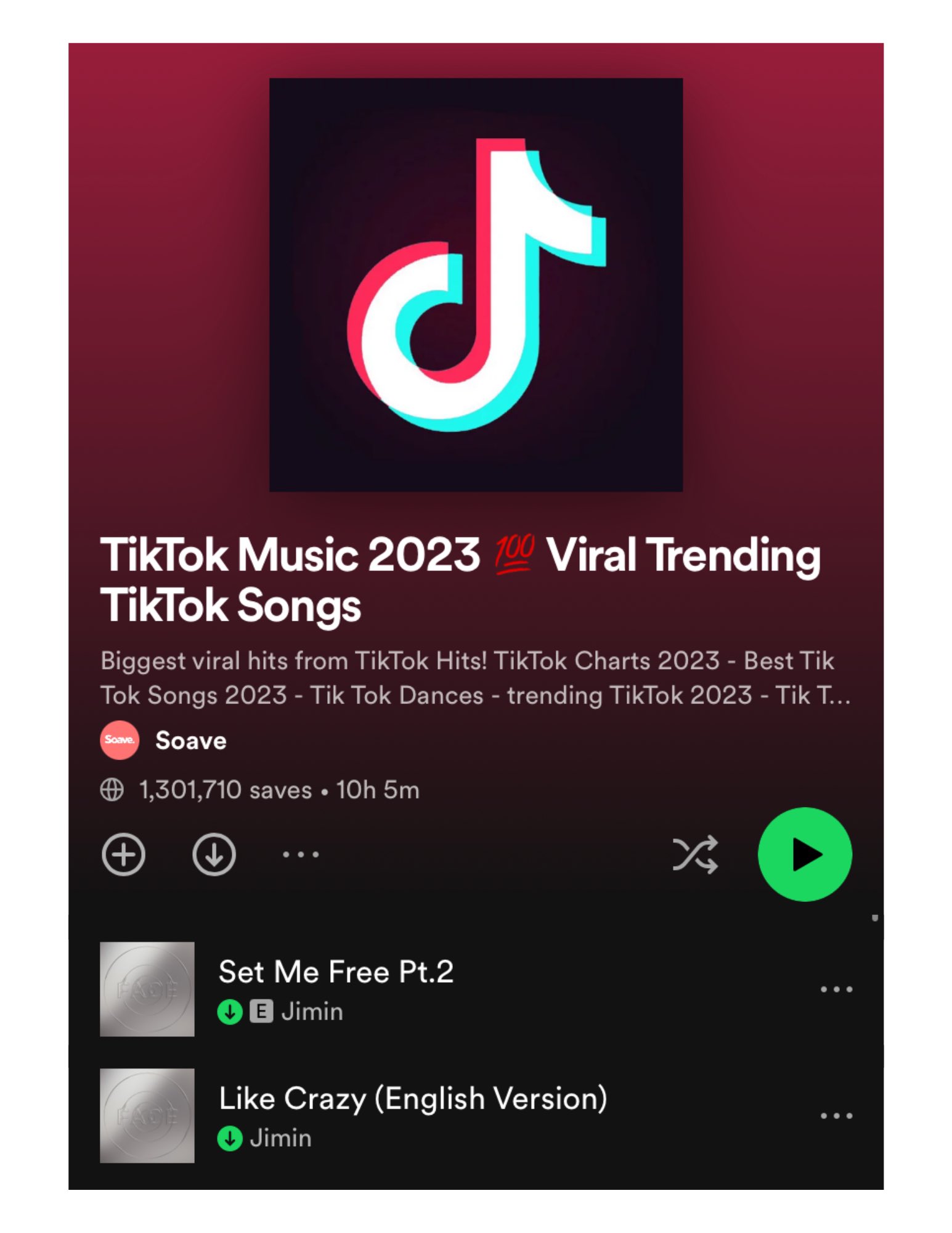 tiktok songs playlist