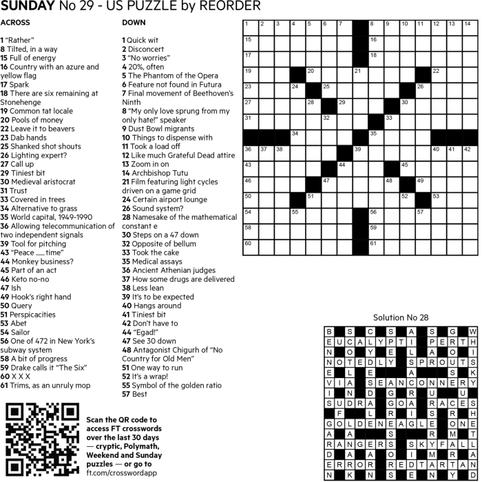 tilted crossword