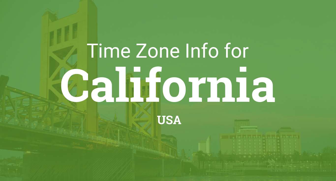 time zone california