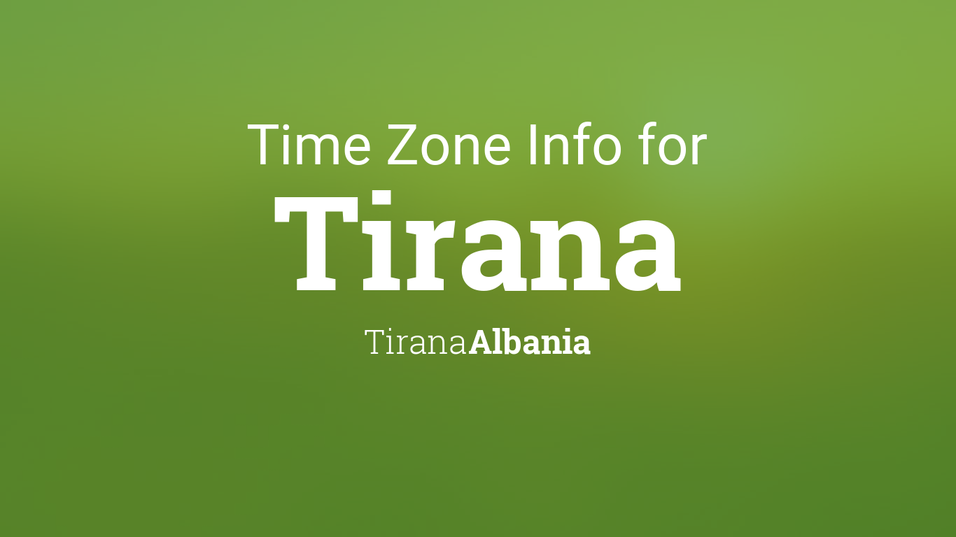 tirana time zone