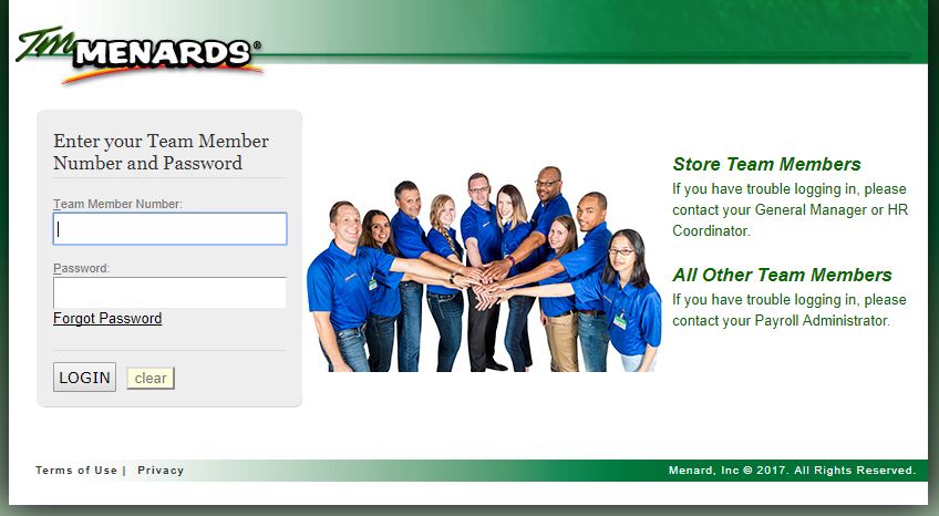 tm menards employee login