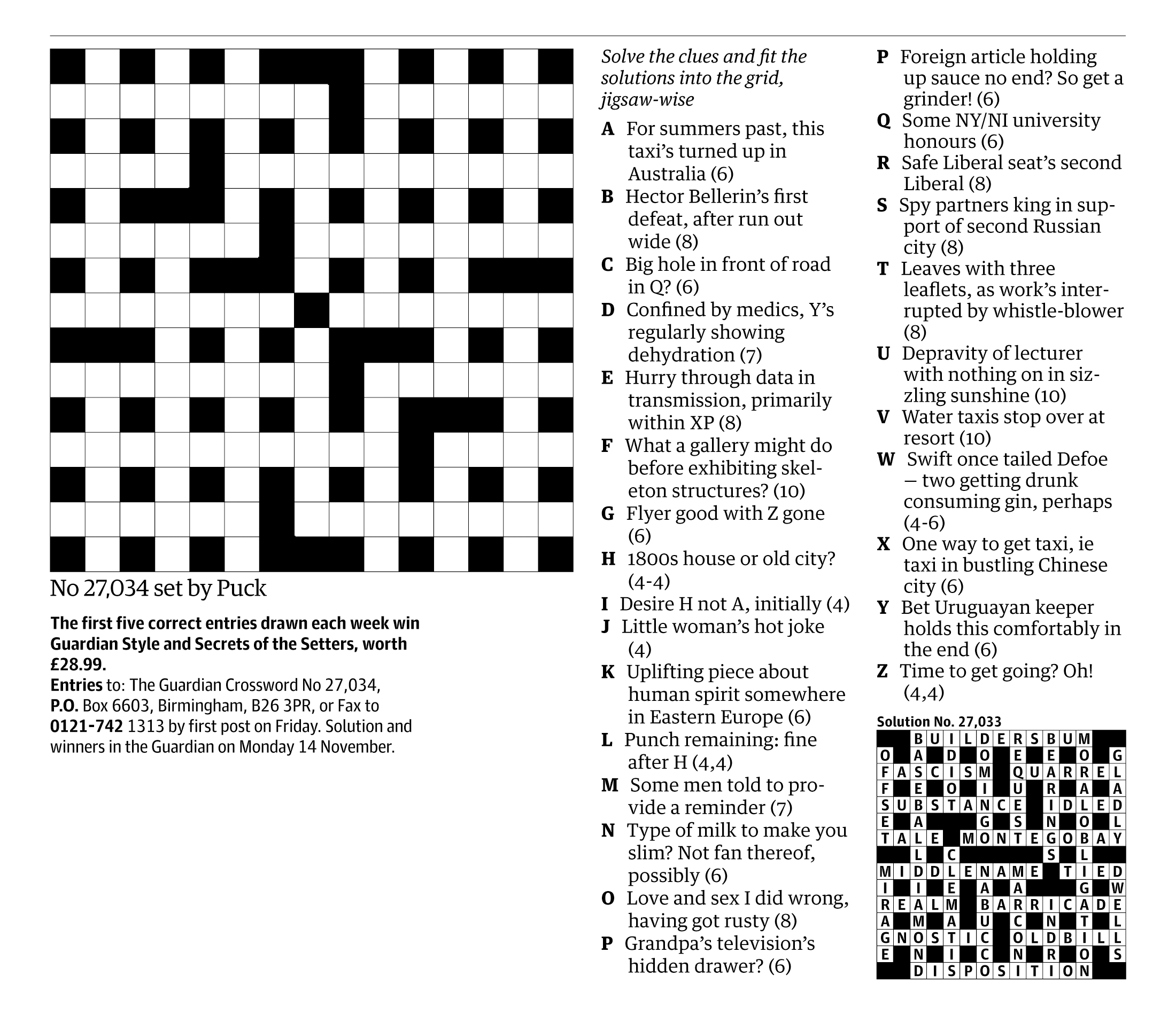 todays guardian quick crossword