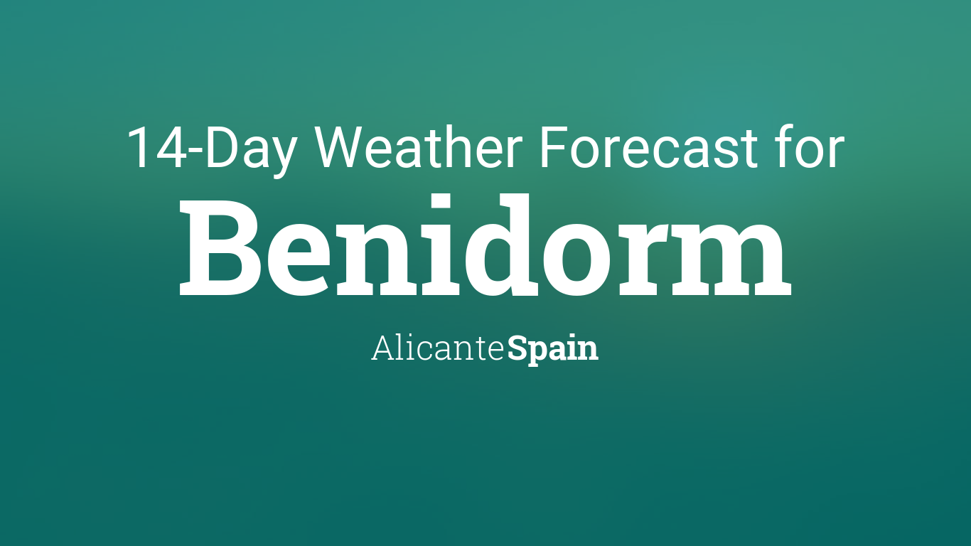 tomorrows weather in benidorm