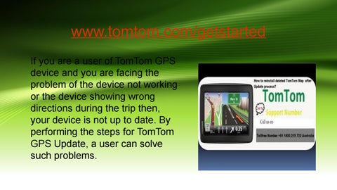 tomtom/get started