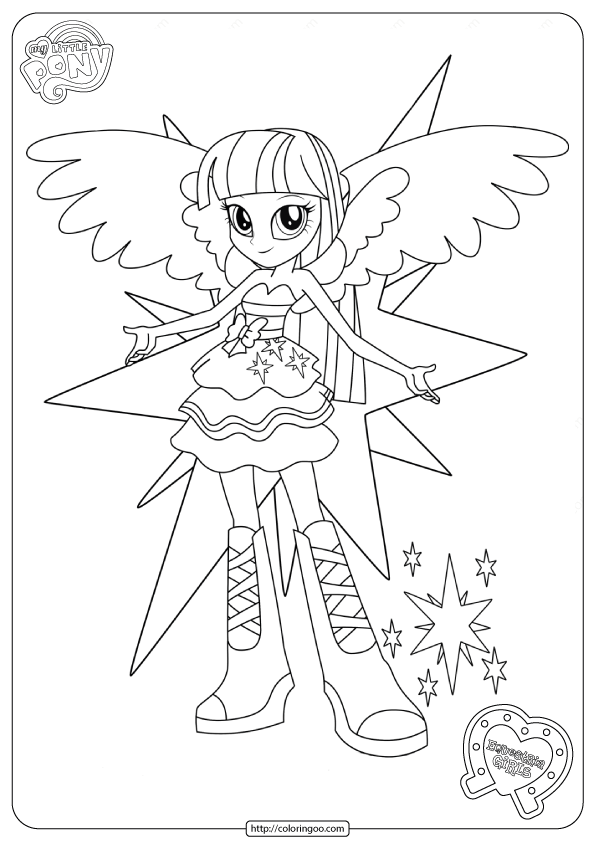 twilight sparkle coloring page