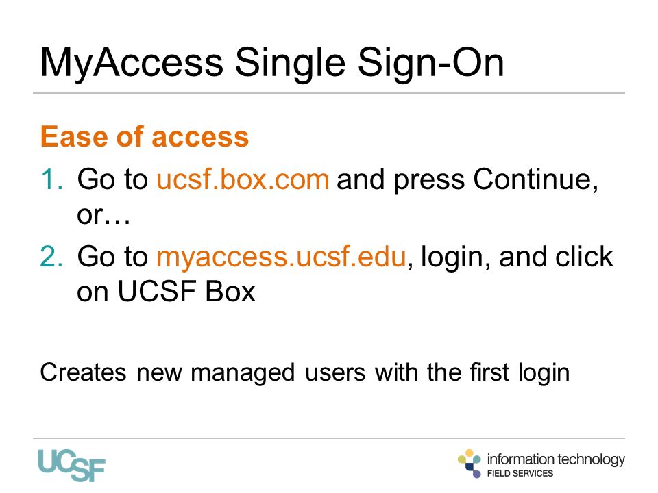 ucsf myaccess