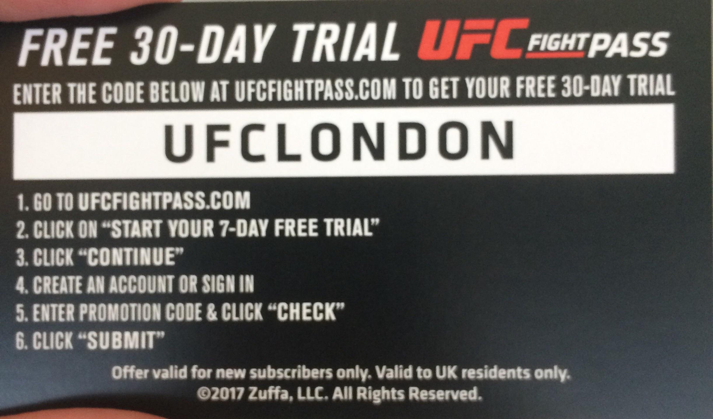 ufc fight pass discount code