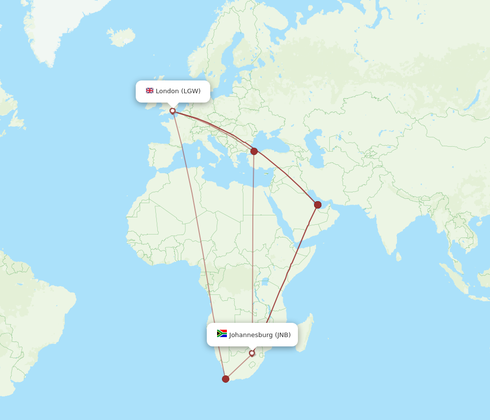 uk to south africa flight time