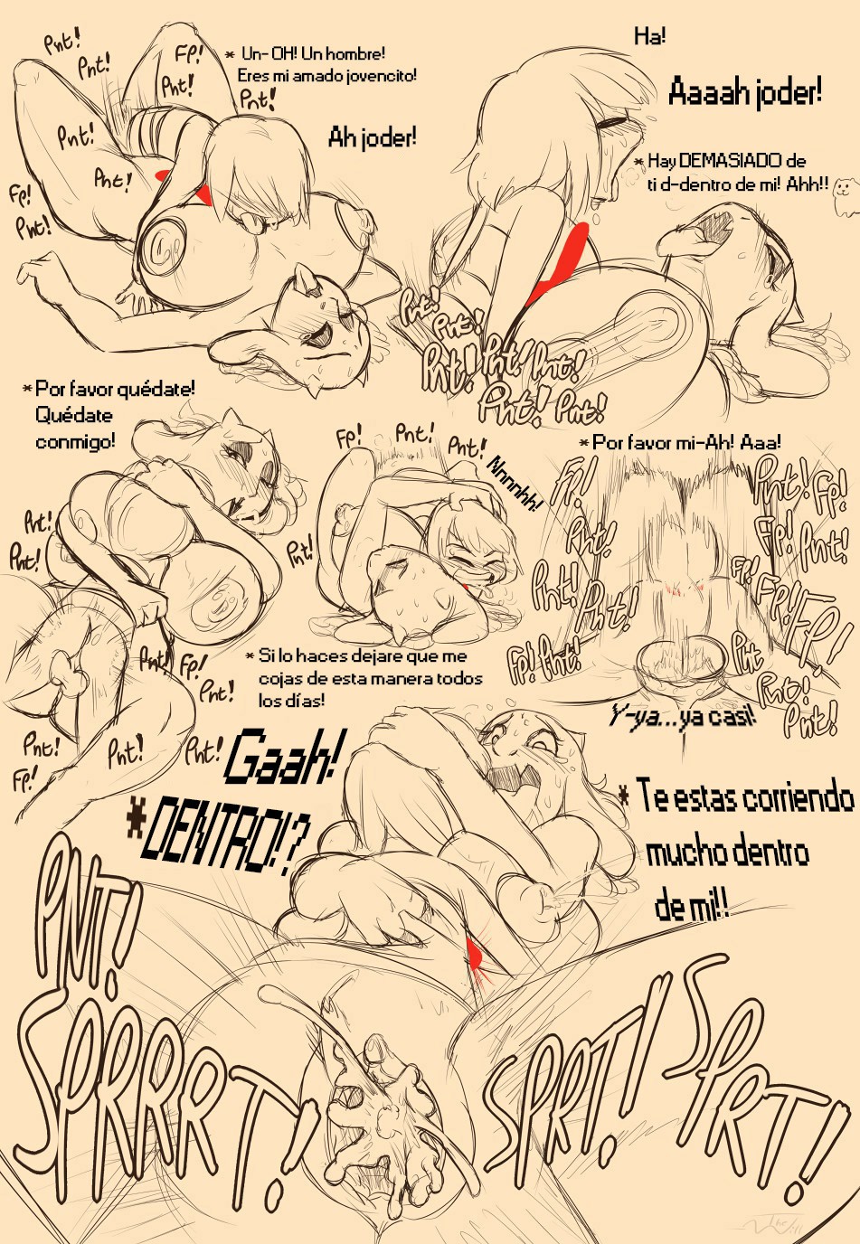 under her tail comic español