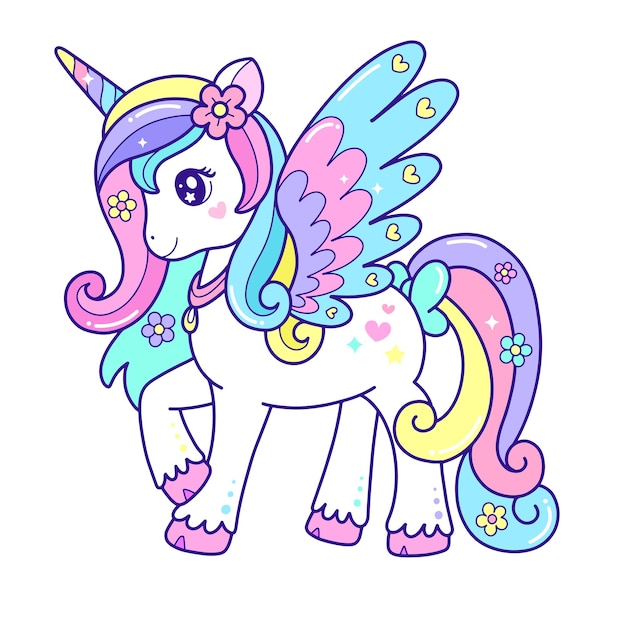 unicorn vector illustration