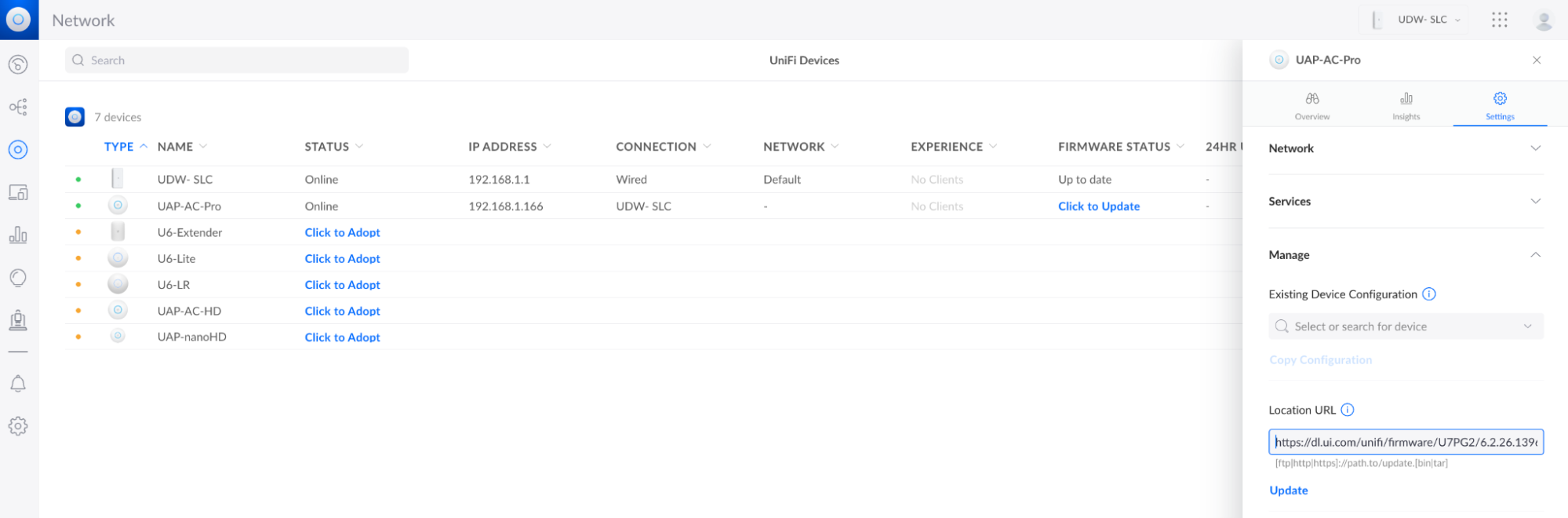 unifi ap firmware download