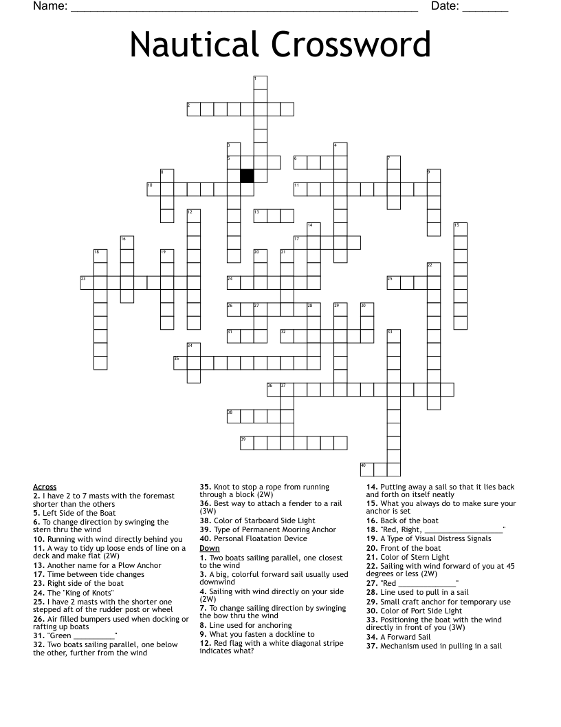 unit of nautical speed crossword clue