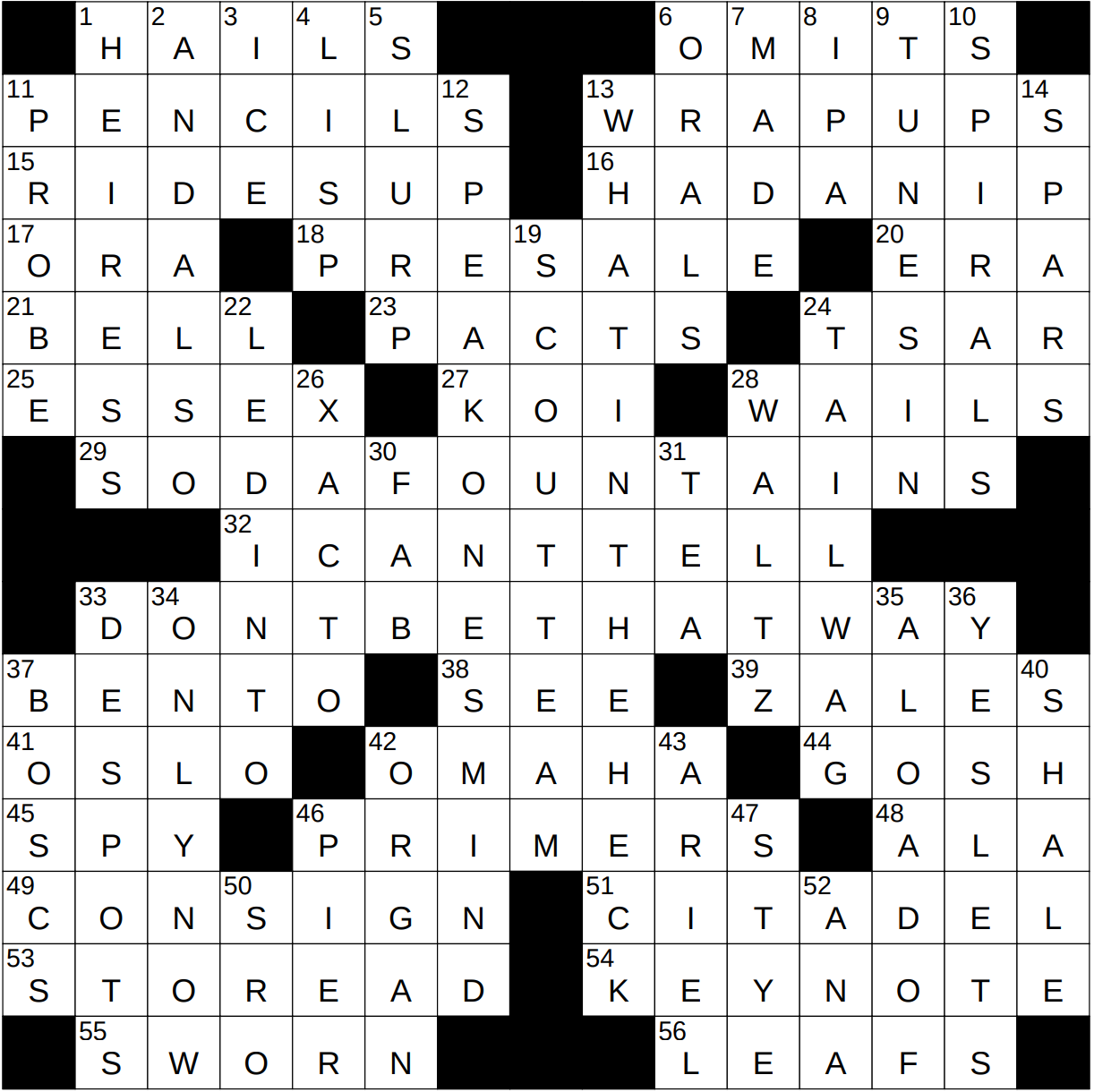 unpopularity crossword clue