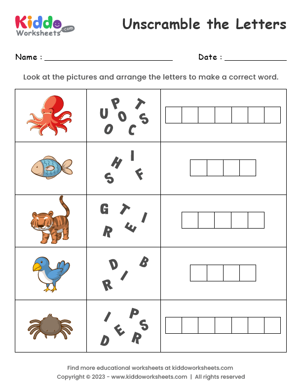 unscramble using all letters