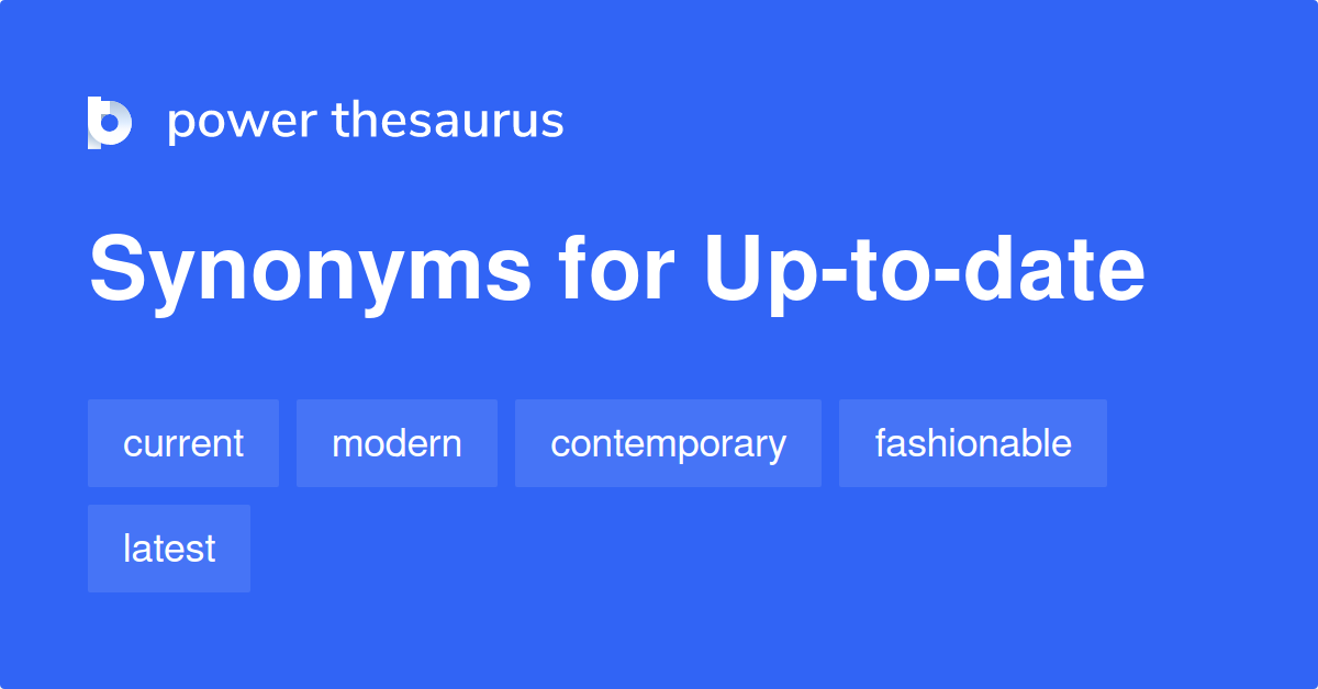 up to-date synonym