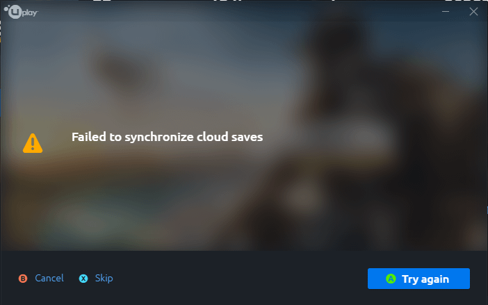 uplay can t sync with cloud