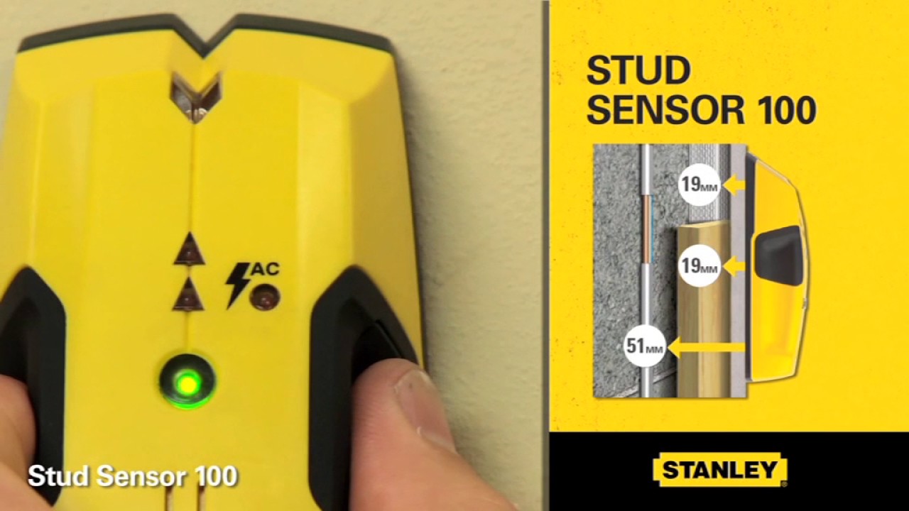 using stanley stud finder